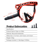 Removable Silicone Double-Sided Strap-On Dildo Set with Adjustable Harness